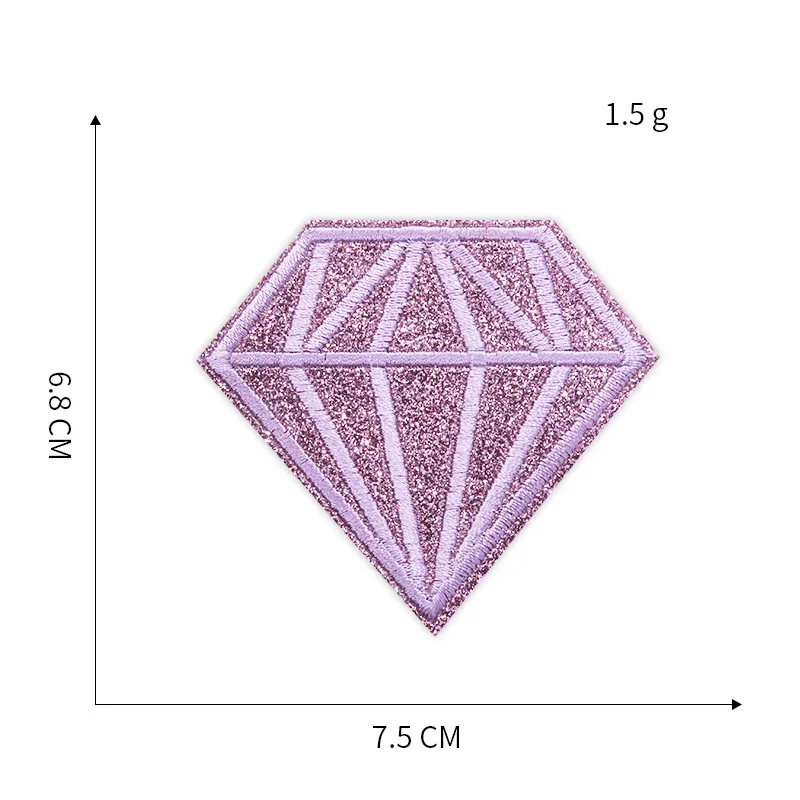 Цветные алмазные вышивки патчи для футболки железные полосы одежда для Аппликации Наклейки бронзовые Бейджи для одежды@ E - Цвет: 1-PCS-E-389