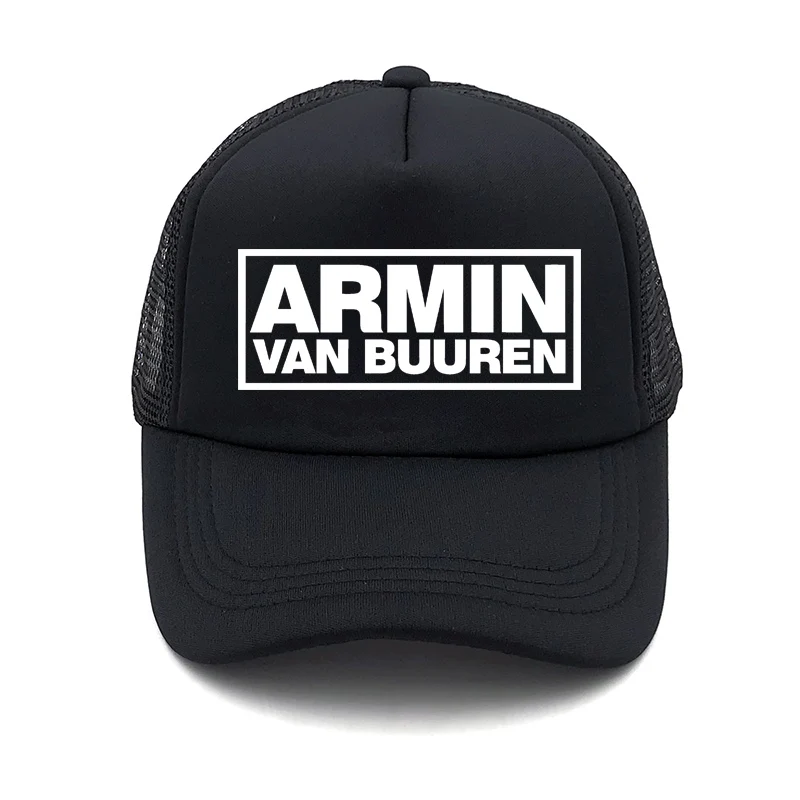 Armin Van Buuren DJ печатная шапка с сеткой бейсболка Мужская и wo мужская летняя бейсболка новая молодежная Солнцезащитная шляпа пляжный козырек