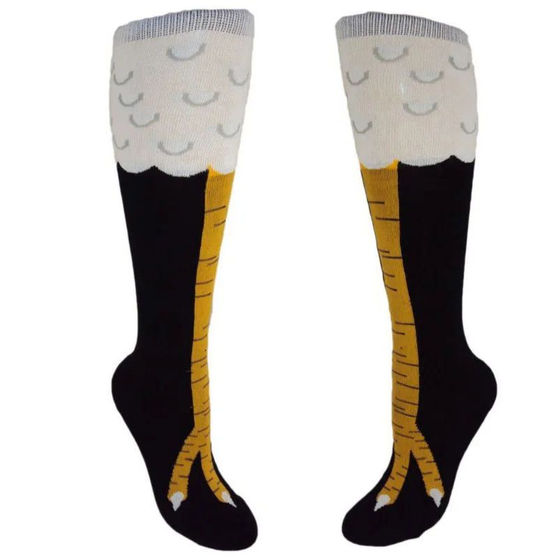 1 пара, 4 стиля, модные креативные женские носки с цыплятами, с принтом курицы, женские носки с 3D рисунком, куриные лапки, носки для ног