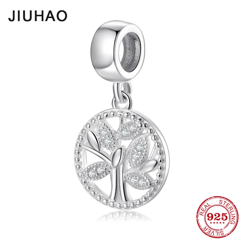 

New 925 Sterling Silver pendants Tree of life beads Charms Fit Original Pandora Charm Bracelet bangles Jewelry making