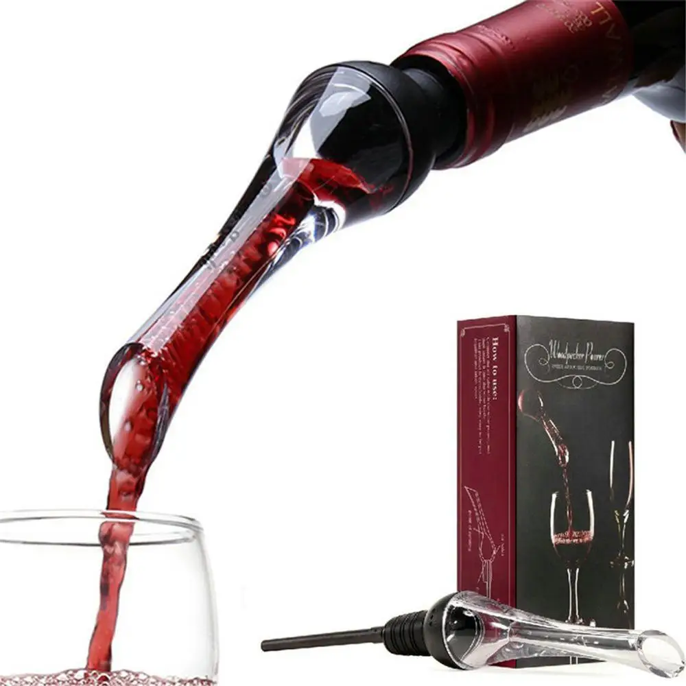 

Wine Aerator Superior Quality Decanter Red Wine Pourer Pour Bottle Cork Decanter Pourer Portable Bar Tool Kitchen Accessories