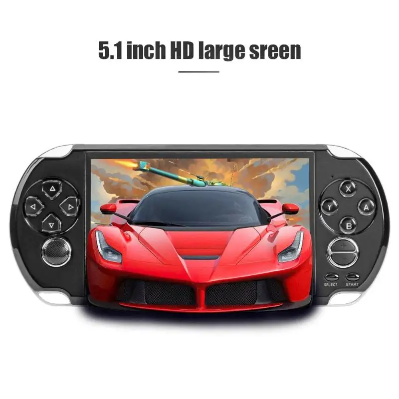 ALLOYSEED X9 Ретро портативная игровая консоль 5 "lcd цветной видео игровой плеер встроенный 3000 классические игры для детей MP5 игровая машина