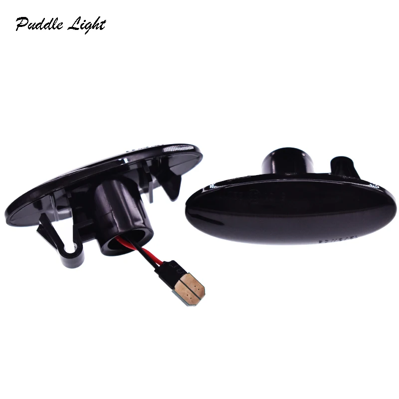 2x 18smd Динамический светодиодный боковой маркер Янтарный Для Nissan Cube Juke Leaf Qashqai X-Trail Smart W453 указатель поворота