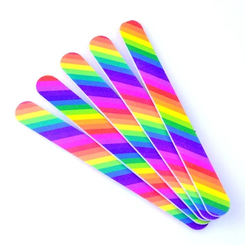 

High Quality 5 pcs/Lot Nail File Buffer Block Wooded Nail Sanding Files 100/180 Double Side Nail Tools