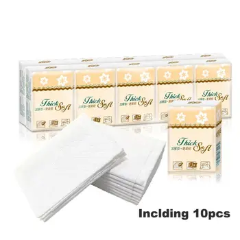 

10pcs/pack 3 Layers Facial Tissue Paper Napkins Toilet Tissue Paper Bathroom Hand Towels for Kitchen Parties