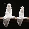 PINNY White Porcelain Dharma Master Decoration Statue Ceramic Crafts Decorative Zen Creative Ornaments Plaster Figures 1