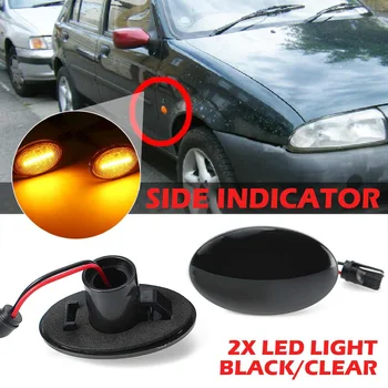 

Pair Side Repeater Lamp LED Side Marker Light Indicator 12v Panel Lamp Blinker for Ford for Fiesta MK III MK IV for Mondeo MK I