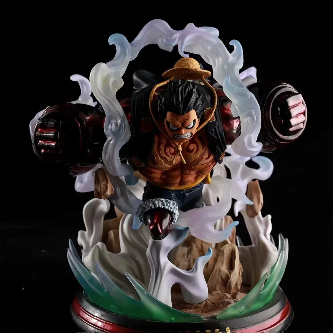 

One Piece Monkey D Luffy Double fists Anime PVC Action Figure BIG MODEL Model Toys 28CM NO BOX
