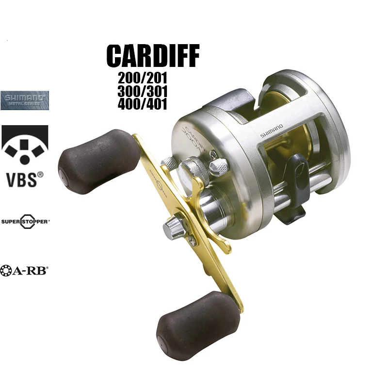 Спиннинг SHIMANO Cardiff 200A 201A 300A 301A 400A 401A с левой/правой ручкой литой барабан катушка