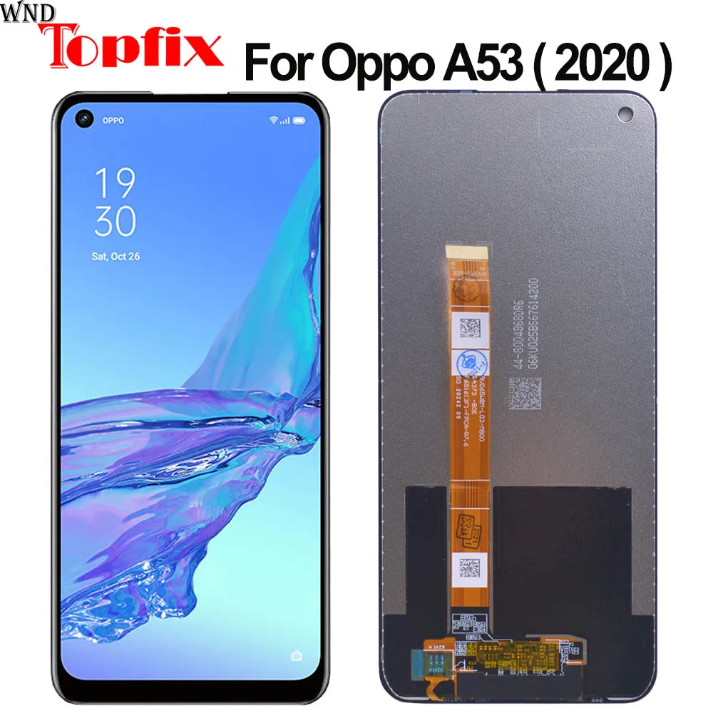 ЖК-дисплей 100% для OPPO A53 2020 сменный кодирующий преобразователь сенсорного экрана в