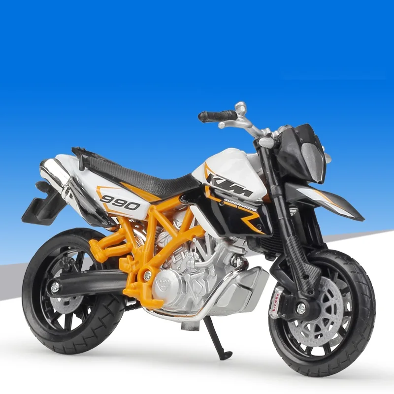 1:18 DUCATI Xdiavel S Triumph Rocket speed Triple Bonneville MV Agusta Brutale 1090 KTM 1190 RC8 Supermoto R литой мотоцикл - Цвет: KTM 990 Supermoto R
