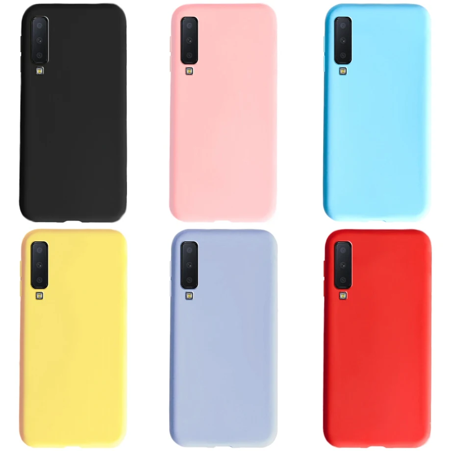 For Phone Case Samsung Galaxy A7 2018 Case Bumper Matte Silicone Coque Back Cover Samsung A7 2018 A750 A750F Case Funda _ - AliExpress Mobile