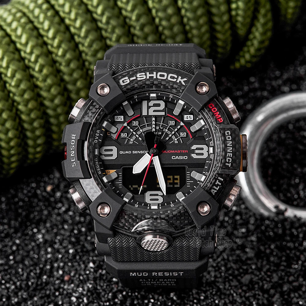 Часы Casio мужские г шок лучший бренд класса люкс светодиодные военные цифровые наручные часы 200 Водонепроницаемый кварцевые спортивные мужские часы Светящиеся часы Quad сенсор компас Термометр Bluetooth мужские часы