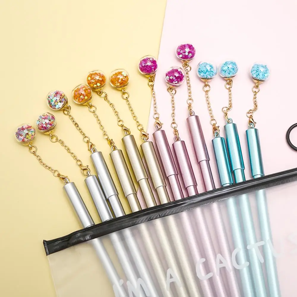 12 шт./компл. креативные милые шар геля подвеска pens синие чернила Kawaii магазина