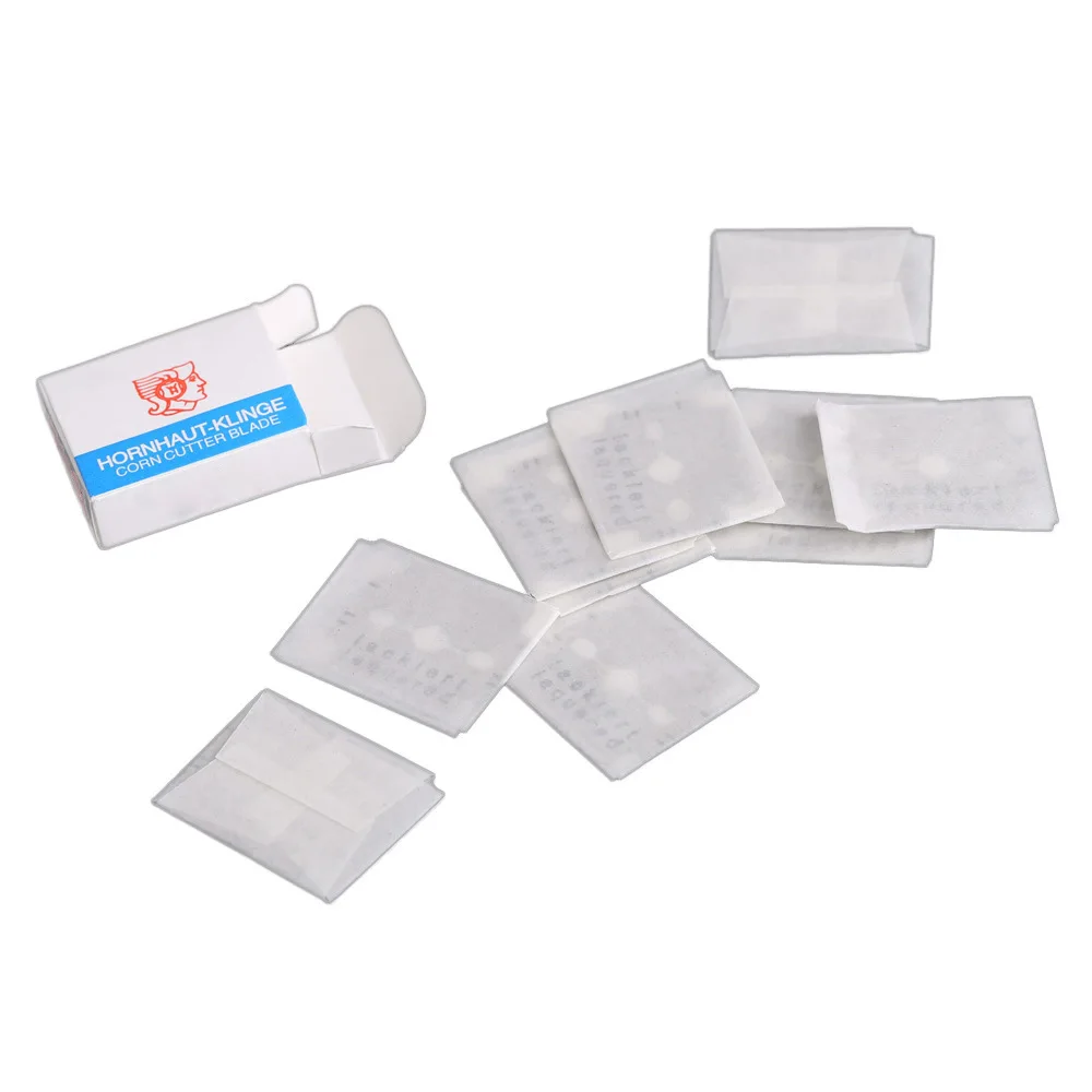 Foot Care Tool Manicure Pedicure Tool Set ANGNYA 100x pcs/Box Replacement Blade for Dead Skin Remover Calluses Peeler Nail Art Tools Perfect Pedicure Blades Foot Care