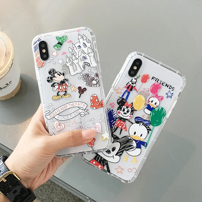 

Minnie Mickey Mouse Circus Party Back Soft Cover For iPhone 11 Pro Max Case
