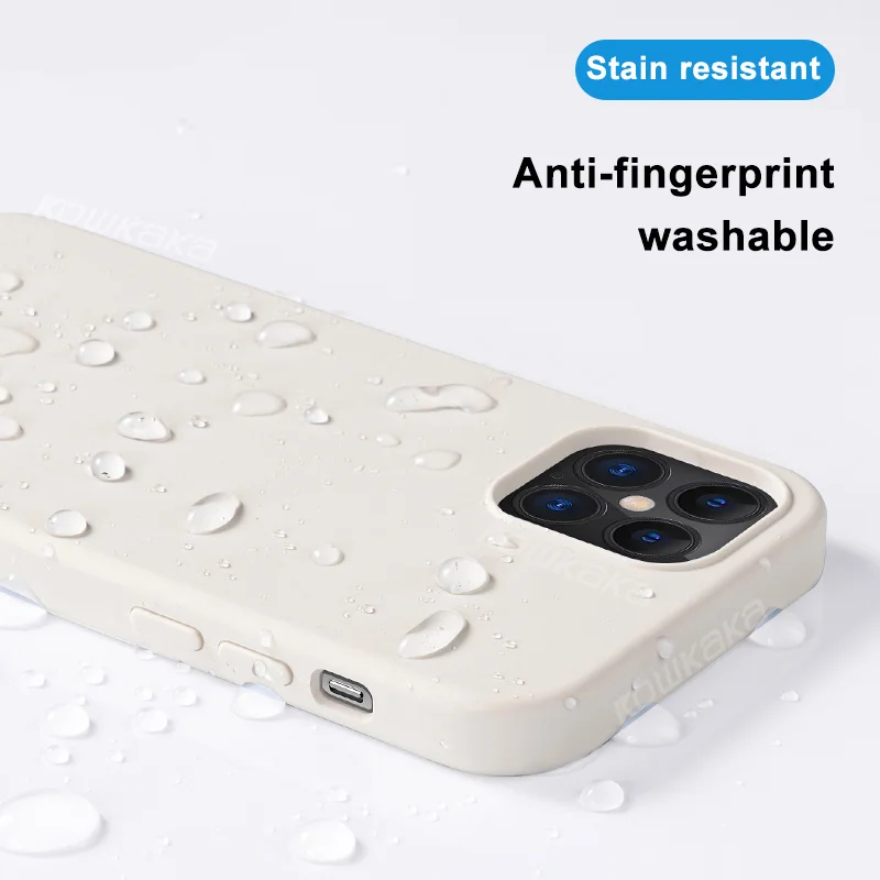 Liquid Silicone Phone Case For iPhone 12 Mini Pro Max 11 Pro XS Max XR X 6 6S 7 8 Plus SE 2020 Original Shockproof Back Cover