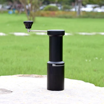 

High-capacity portable stainless steel core manual coffee grinder Handle grinder External adjusting knob 40g capacity