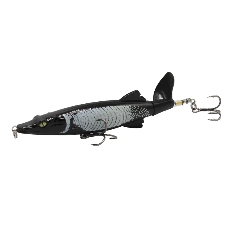 B Gorgons 13cm 16g Artificial Crocodile Lure Topwater Fishing Lure Rotating Tail Floating Whopper Plopper Fishing Tackle - Цвет: B