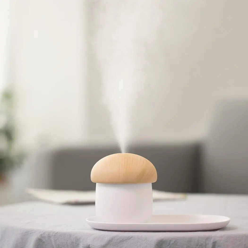 

250ml Ultrasonic Air Humidifier Aroma Essential Oil Diffuser Car USB Humidifier Mist Fogger Maker Home Mushroom LED Night Light