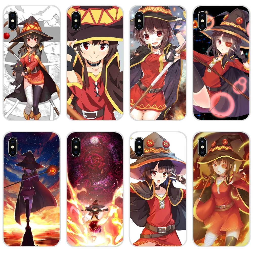 Accessories Phone Cases Covers For Samsung Galaxy S2 S3 S4 S5 Mini S6 S7 Edge S8 S9 S10E Lite Plus Anime Konosuba Megumin | Мобильные
