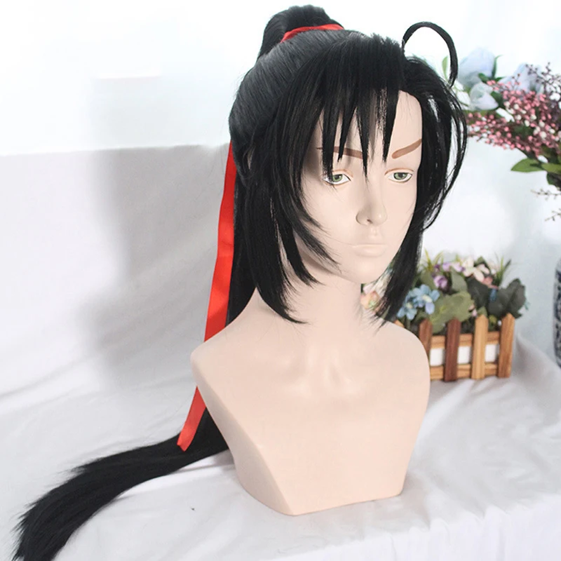Wei Wuxian парик для косплея для детей+ шапочка для парика+ трек