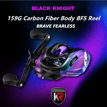 

BLACK KNIGHT Ultralight BFS Baitcasting Fishing Reel Left Right Hand 7.1:1 MAX DRAG 6KG Low Profile Baitcasting Reel Casting