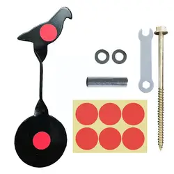 Metal Bird Shape Shooting Training Target Catapult Spinners Practice Target For Outdoor Shooting Activities H9q7