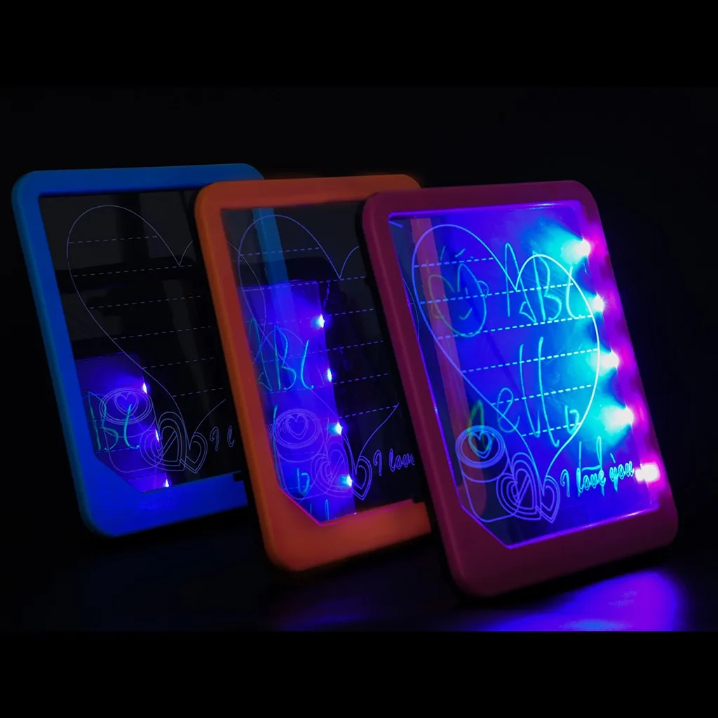 

Acrylic LED Board Light Up Drawing Writing Special Puzzle Education Toy Gifts Kid Children Child Creativity Imagination