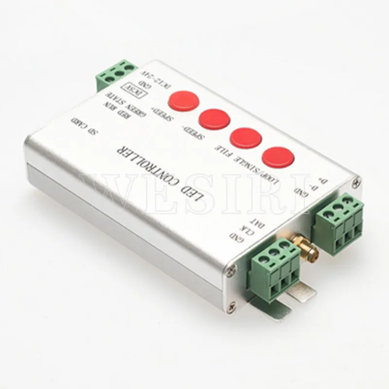 H806SB светодиодный SD карта wifi контроллер SPI Max 2048 пикселей Управление светодиодный Поддержка WS2811/WS2812B/UCS1903/SK6812/LPD8806/APA102/WS2801