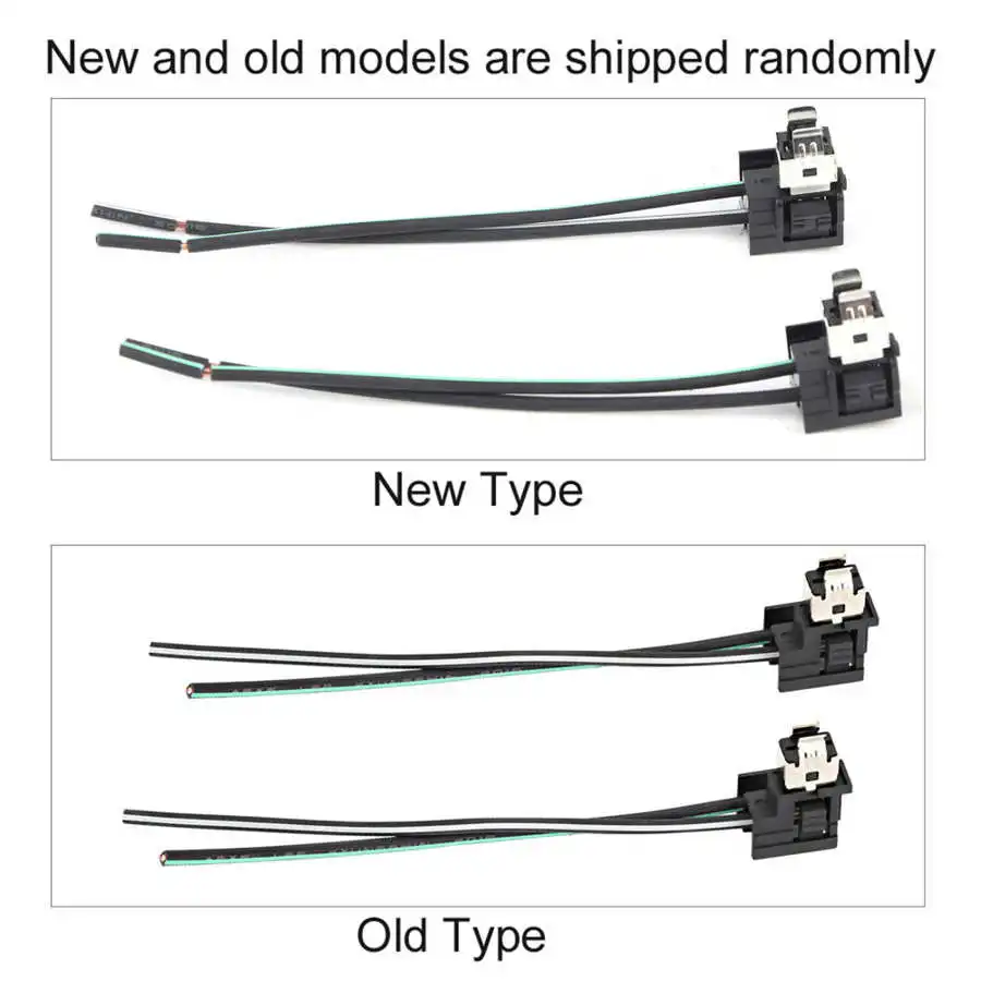 Headlight Lamp Bulb Socket Wiring Harness Connector Plug Adapter Line 2Pcs For H1 Bulb