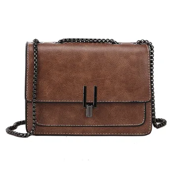 

Retro chain small bag women bag 2019 autumn and winter new fashion sense wild shoulder Messenger bag tide