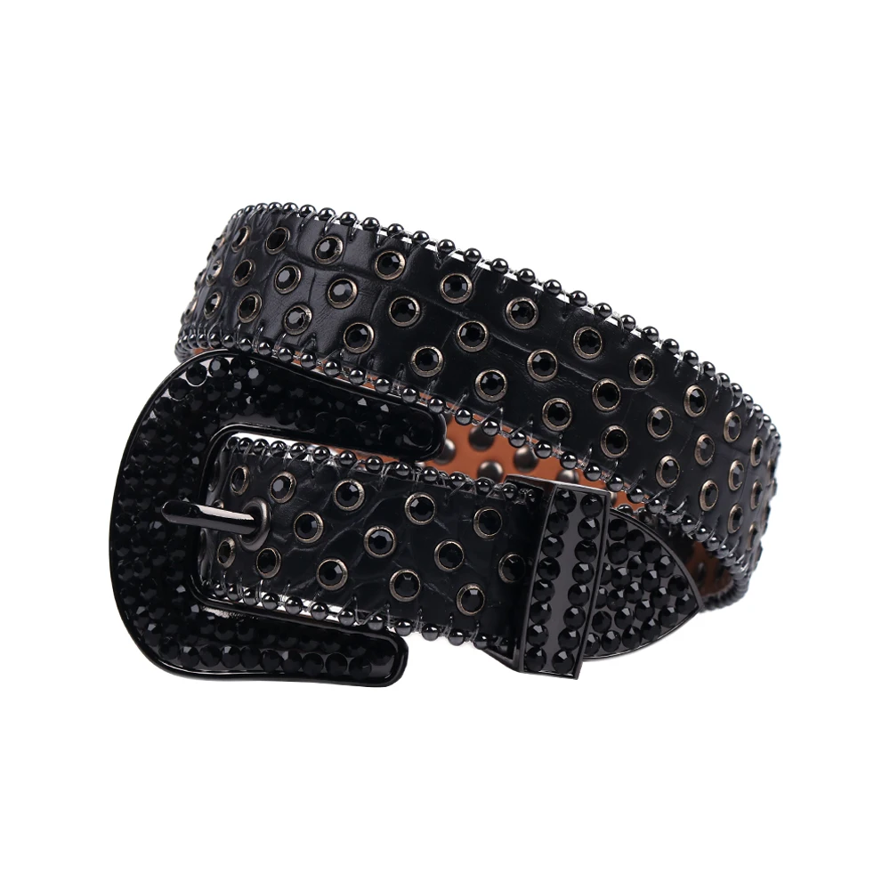 Western Rhinestone Belts Boy Girl Children's Belts Students Dresses Ladies Waistband Baby Girls Bling Diamond Waist Belt mens braided leather belt