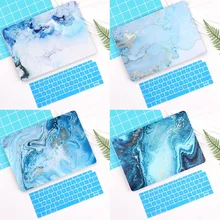 Redlai чехол для ноутбука MacBook Air Pro retina 11 12 13 15 дюймов Air Pro 13 A1932 A2159 мраморный жесткий корпус+ чехол для клавиатуры