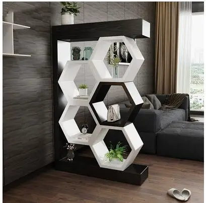 Living room entrance porch cabinet household shoe cabinet integrated modern simple light luxury wind double-sided shelf wine