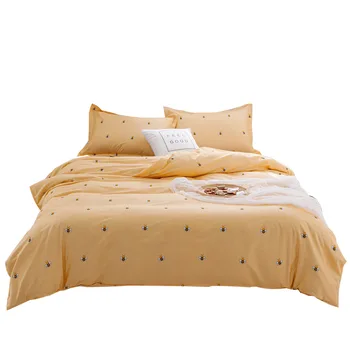 

Popular Models 2020 Pastoral Small Floral 100% Cotton Four-Piece Suit Seamless Generation