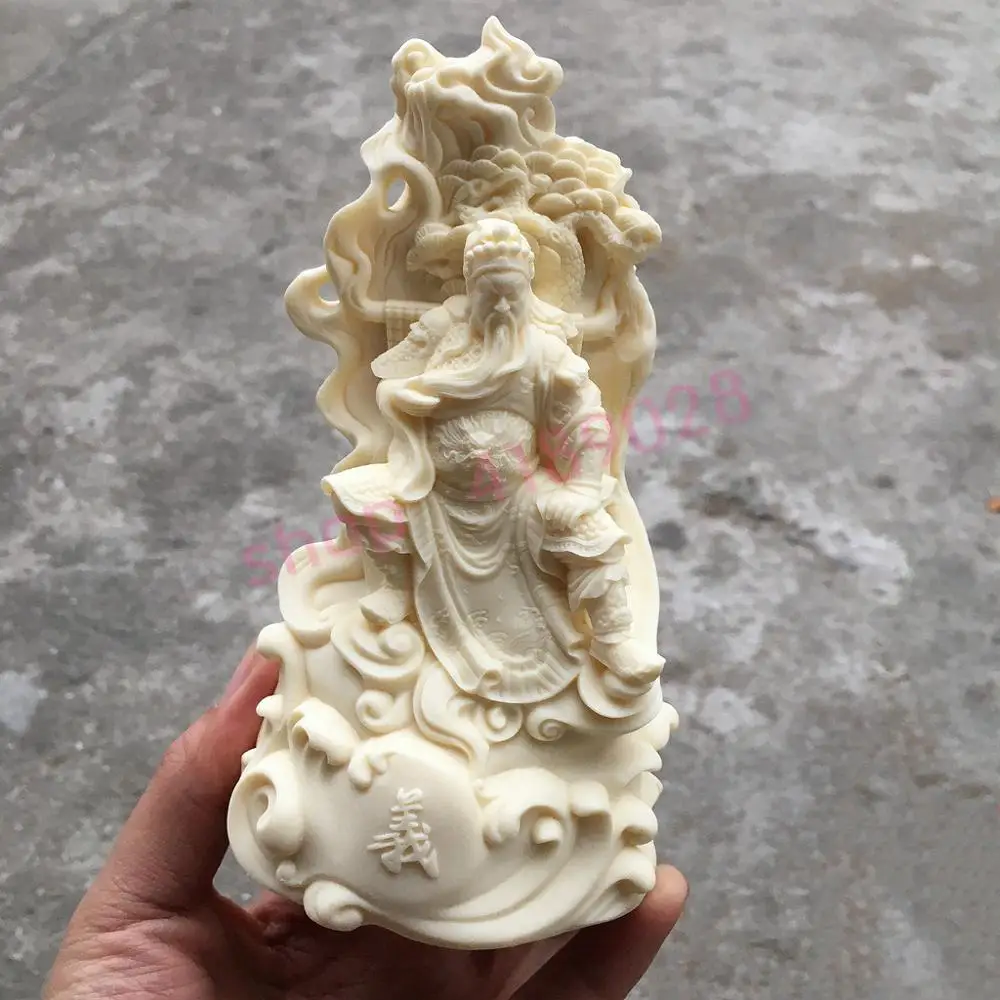 

Natural palm tree coconut fruit, pure manual carving, Wu wealth God ornaments, exquisite crafts, decorations