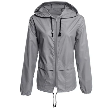 

Newly Women Lightweight Hooded Waterproof Raincoat Windbreaker Outdoor Rainy Jacket Coat FIF66