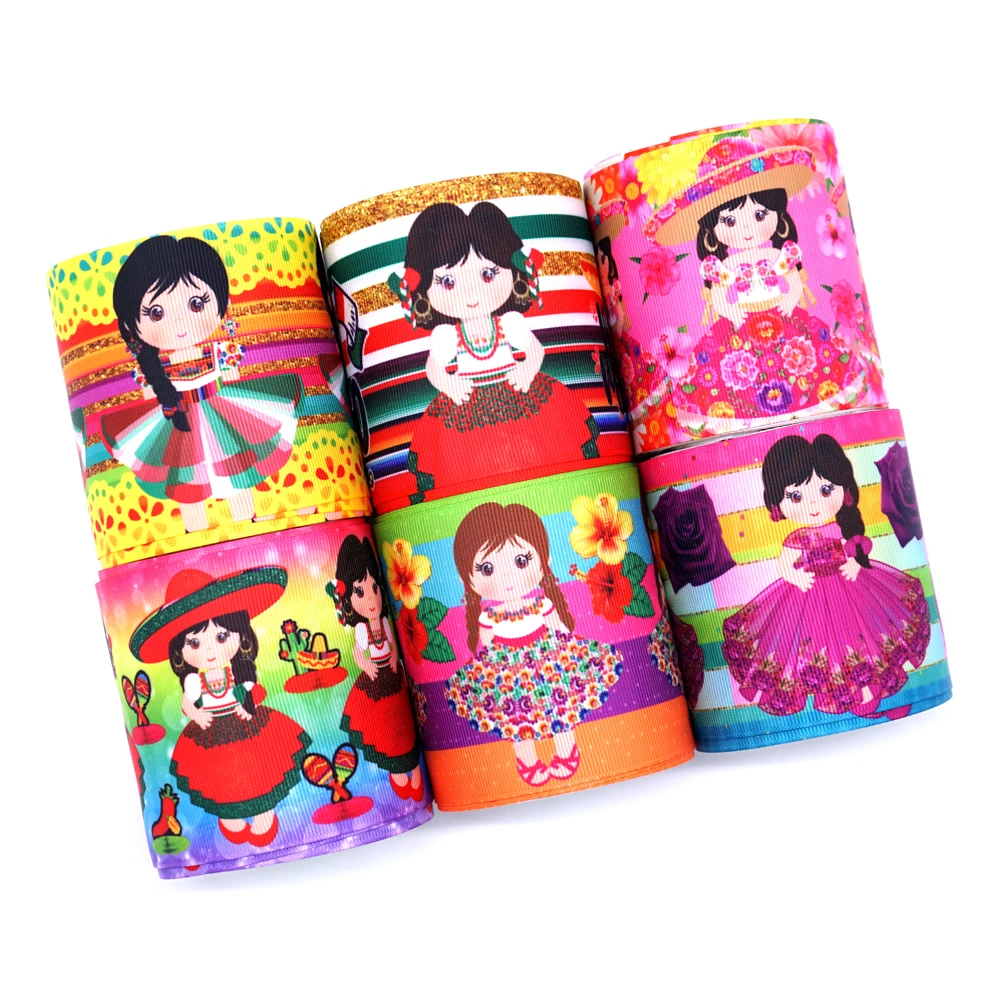50 ярдов мультфильм напечатанный grosgrain ленты 31704