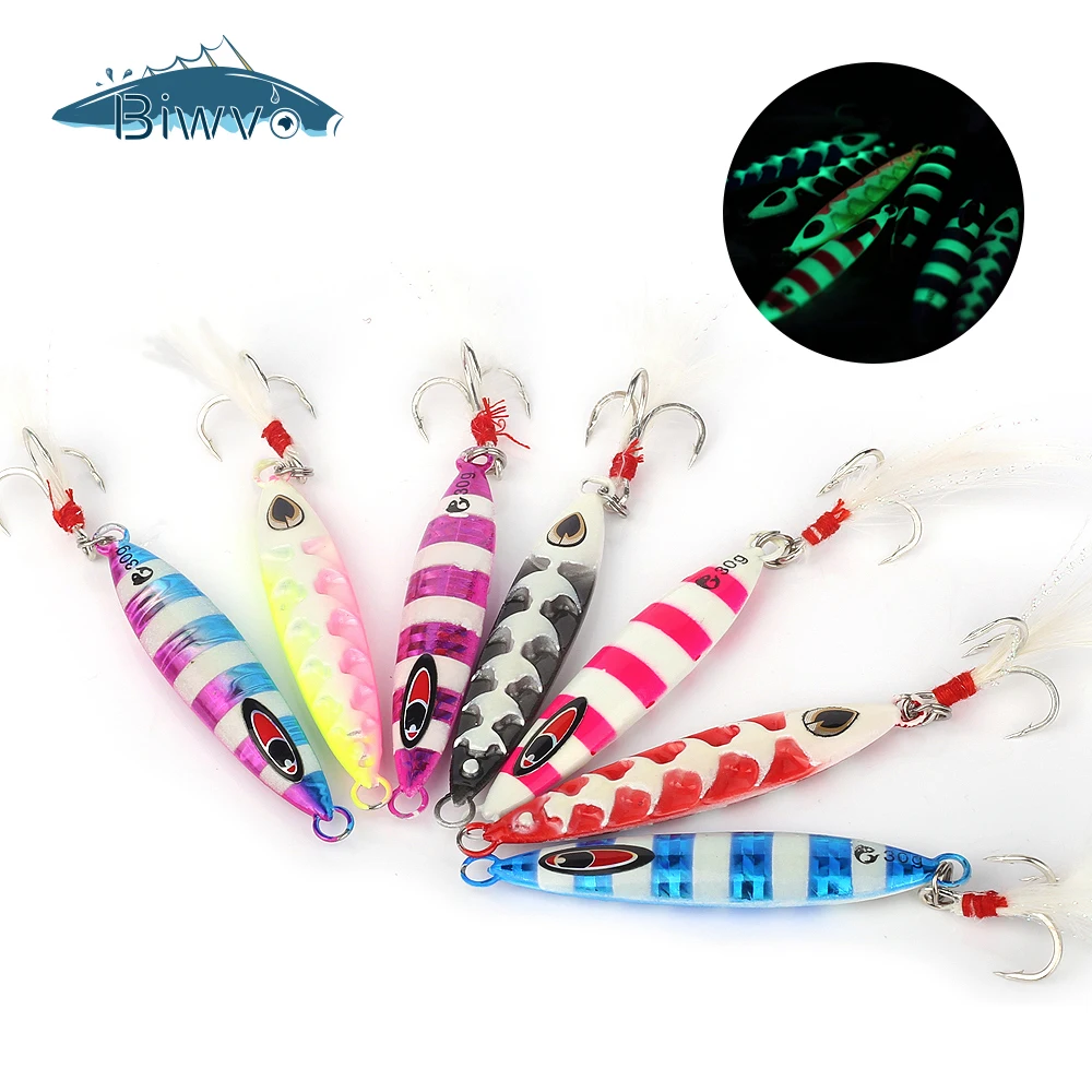 BIWVO 6.5/7.5/8CM Metal Hard Lure With Hook Minnow Artificial Bait