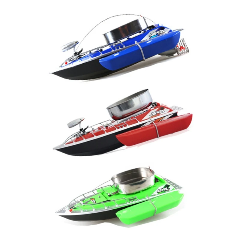 

RC Fishing Bait Boat for Mini Speed Boat Remote Control Boat Radio Control Light Toy Wireless Electric Fishing Bait Model Ship-E