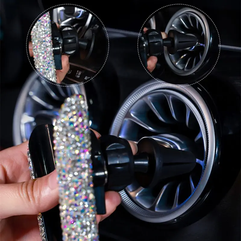 Для IPhone Android Bling Crystal Rhinestone Автомобильный держатель для телефона Air Vent