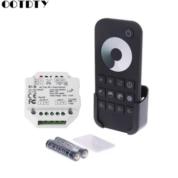 

AC Wireless RF Triac Dimmer & 2.4G Remote Controller Kit Dimmable Push Switch For LED Lamp