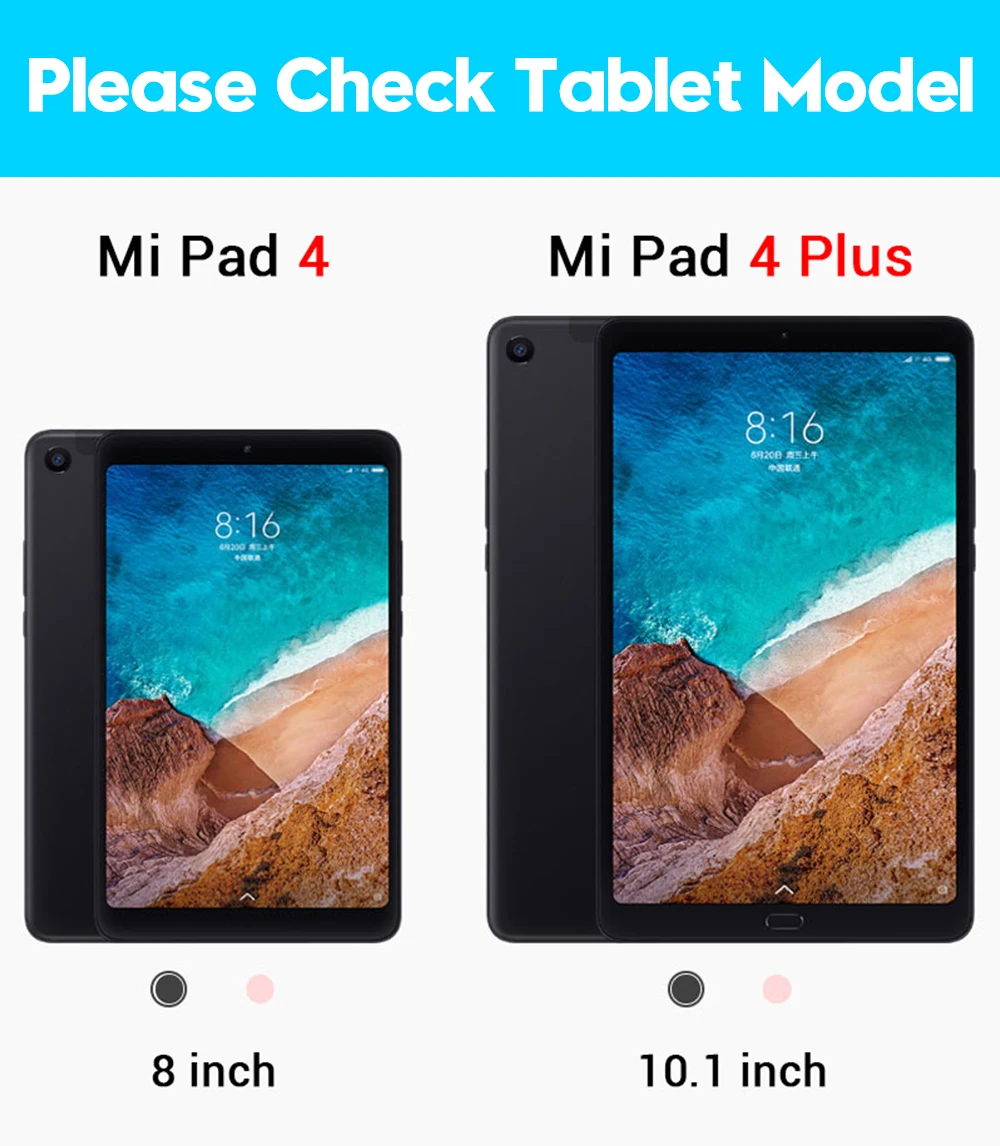 Чехол для планшета для Xiaomi Mi Pad 4 8,0 дюймов детский мультяшный чехол из искусственной кожи чехол с флип-стойкой для Xiaomi Mi Pad 4 8,0 окрашенный чехол+ ручка