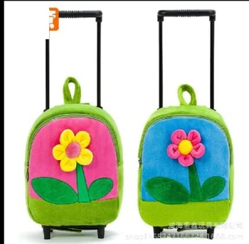 baby school bag Rolling Backpack for school school wheeled bags with wheels for kindergarten kids little kids trolley backpack 1