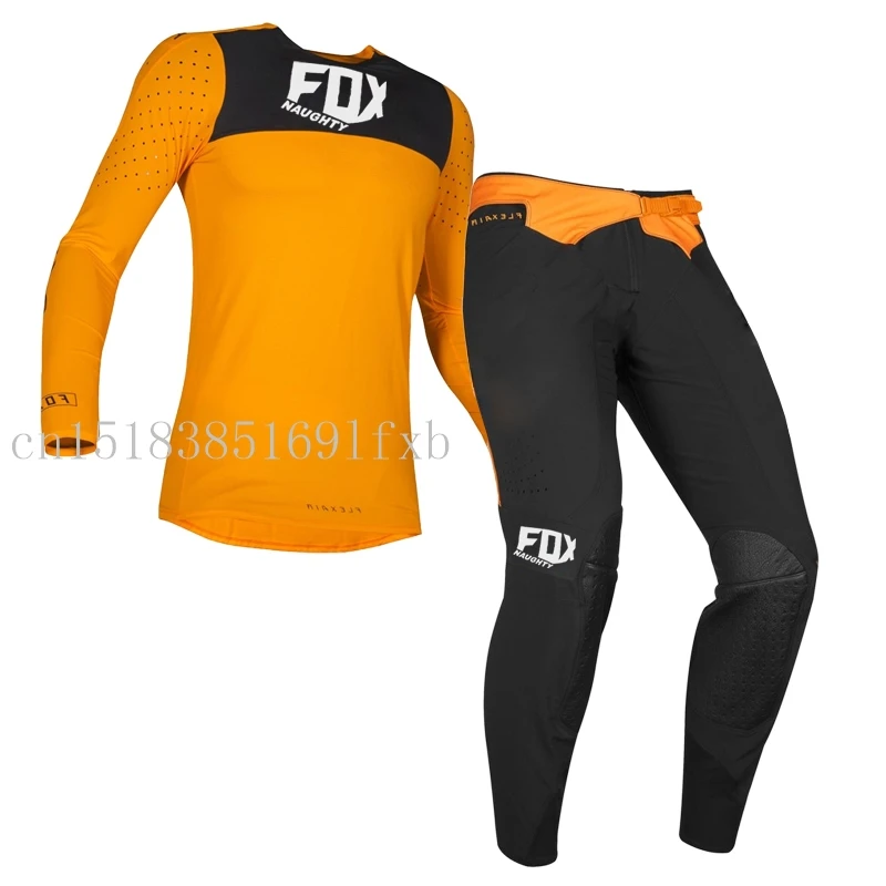 Naughty Fox Flexair Motocross gear темно-синий BMX MTB Горный спуск грязи велосипед костюм для мотокросса внедорожные мотоциклетные комбо