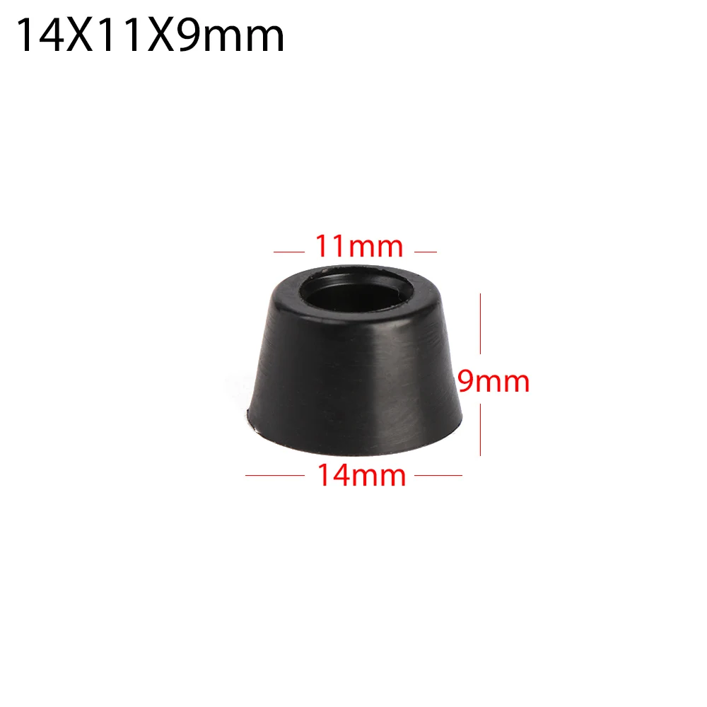 20-Pack Black Rubber Furniture Leg Pads - Tile Floor Protectors