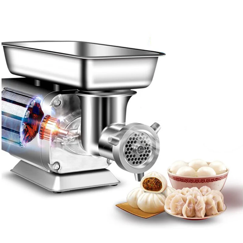 1100W High Quality Stainless Steel Meat Grinders Electric Small Automatic Sausage Chicken Bones Maker Multi functional Mincer