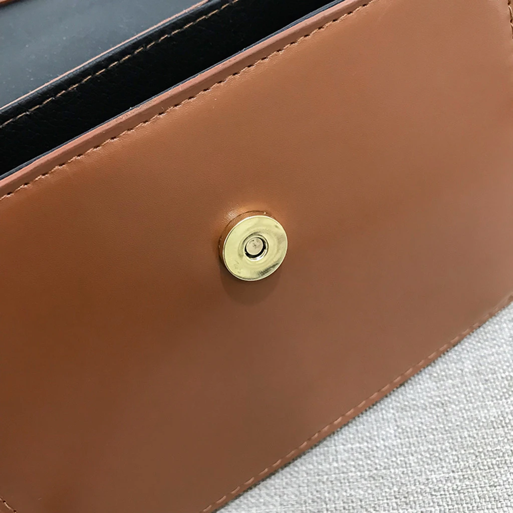 Simple Flap Shoulder Fashion Women Bag Leather Bags Girls Pure Color Mini Messenger Chest Cross Body Handbags Bolsa Feminina 820