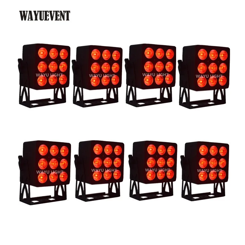 

Stage LED Par Light 9x18W RGBWAP 6in1 LED Stage Lights DMX512 dj disco party lighting